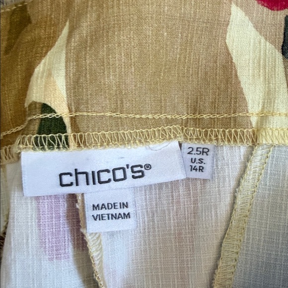 Chico’s Brigitte™ Abstract Floral Slub Pants - Picture 9 of 12